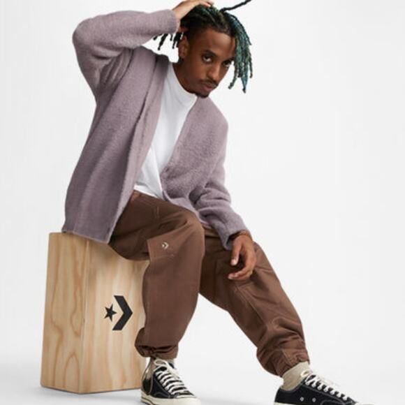 CONVERSE Star Chevron Cargo Pant Earthy Brown Sx XS NWT {RR50} - Picture 2 of 7